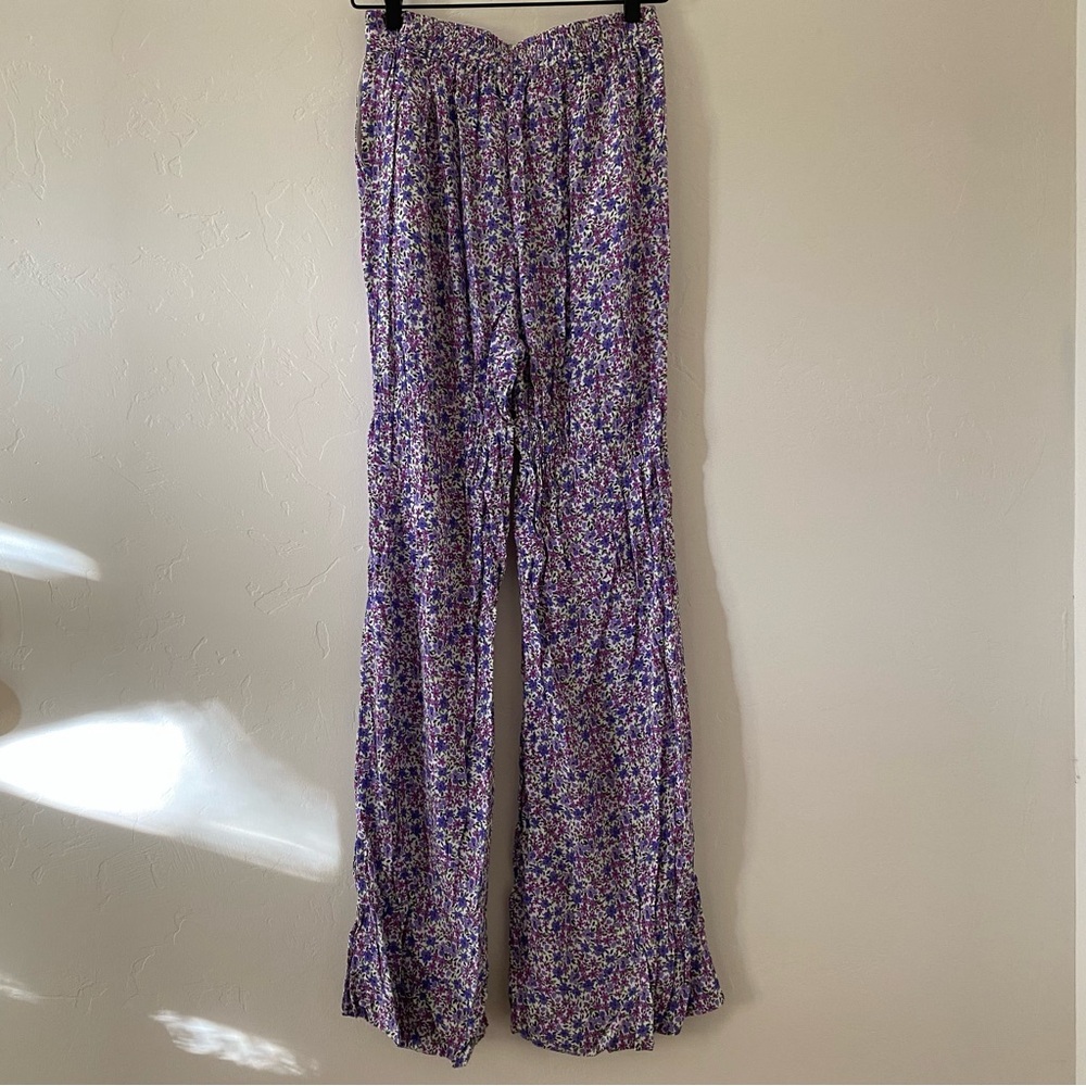 Favorite Daughter Purple Floral Wide-Leg Pants - Picture 9 of 14